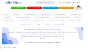 Bolly4u Movie Website And How People Download Films Online